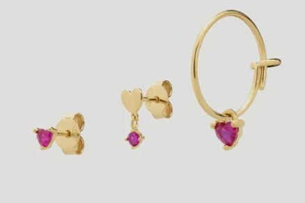 ORECCHINI RUE DES MILLE TRIS CUORI E PUNTO LUCE - RUE DES MILLE