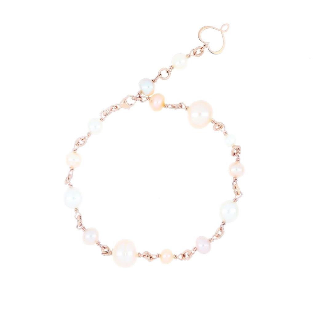 Bracciale Maman Et Sophie Perle Bianche E Rosa - MAMAN ET SOPHIE