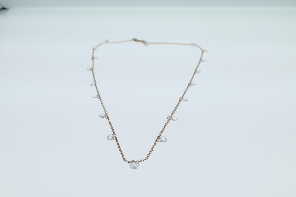 COLLANA IN ARGENTO PIETRE BIANCHE - LORENZO SEGONI SILVER