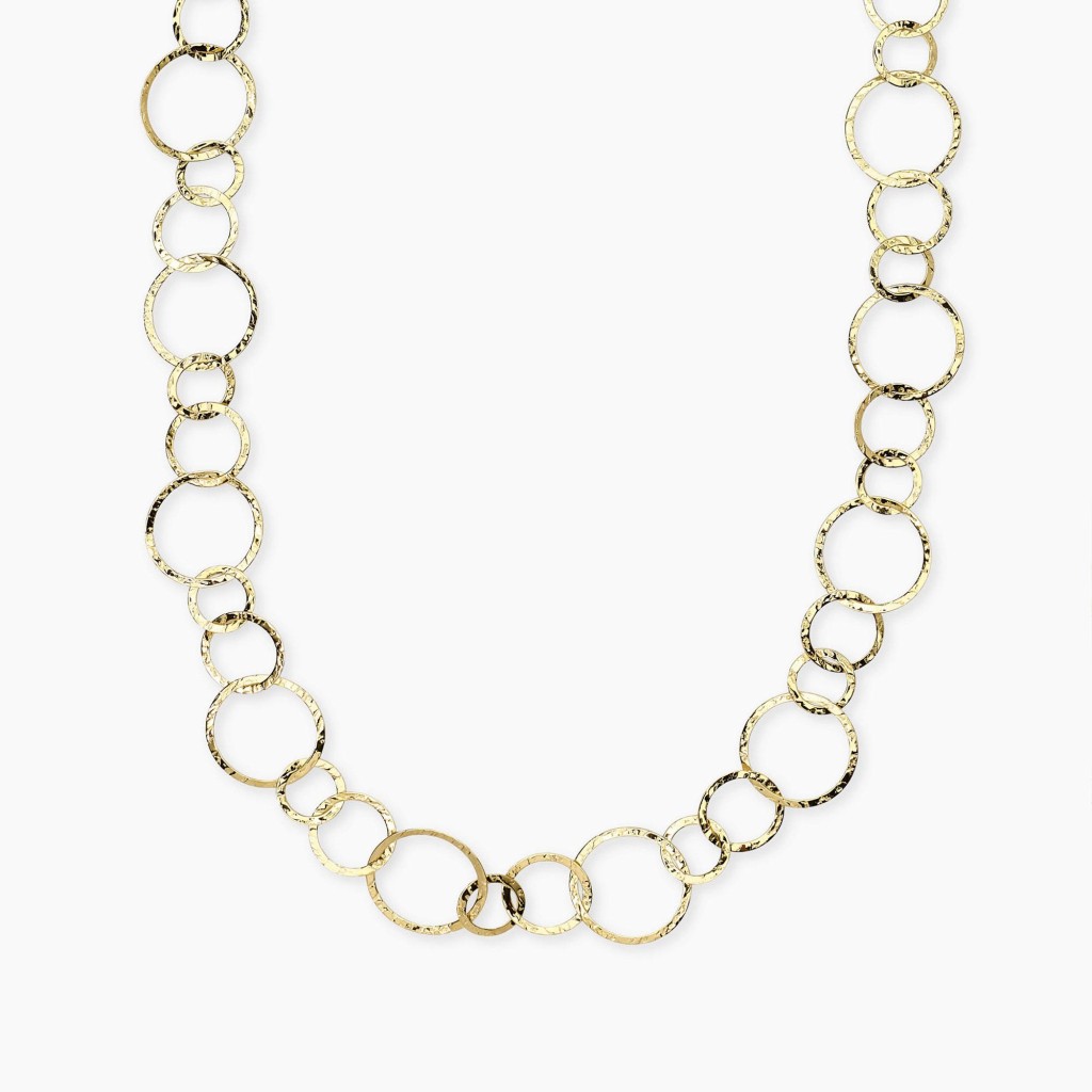 Collana con maglie dorate rotonde - KIDULT