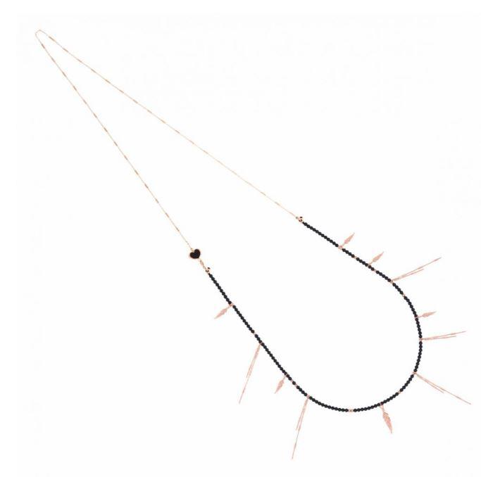 Collana Maman Et Sophie Con Pietro di Spinello E Piume - MAMAN ET SOPHIE