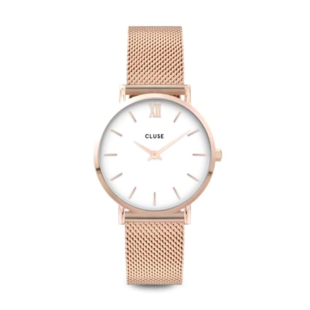 Orologio Cluse Minuit Mesh Rose Gold White/Rose gold - CLUSE
