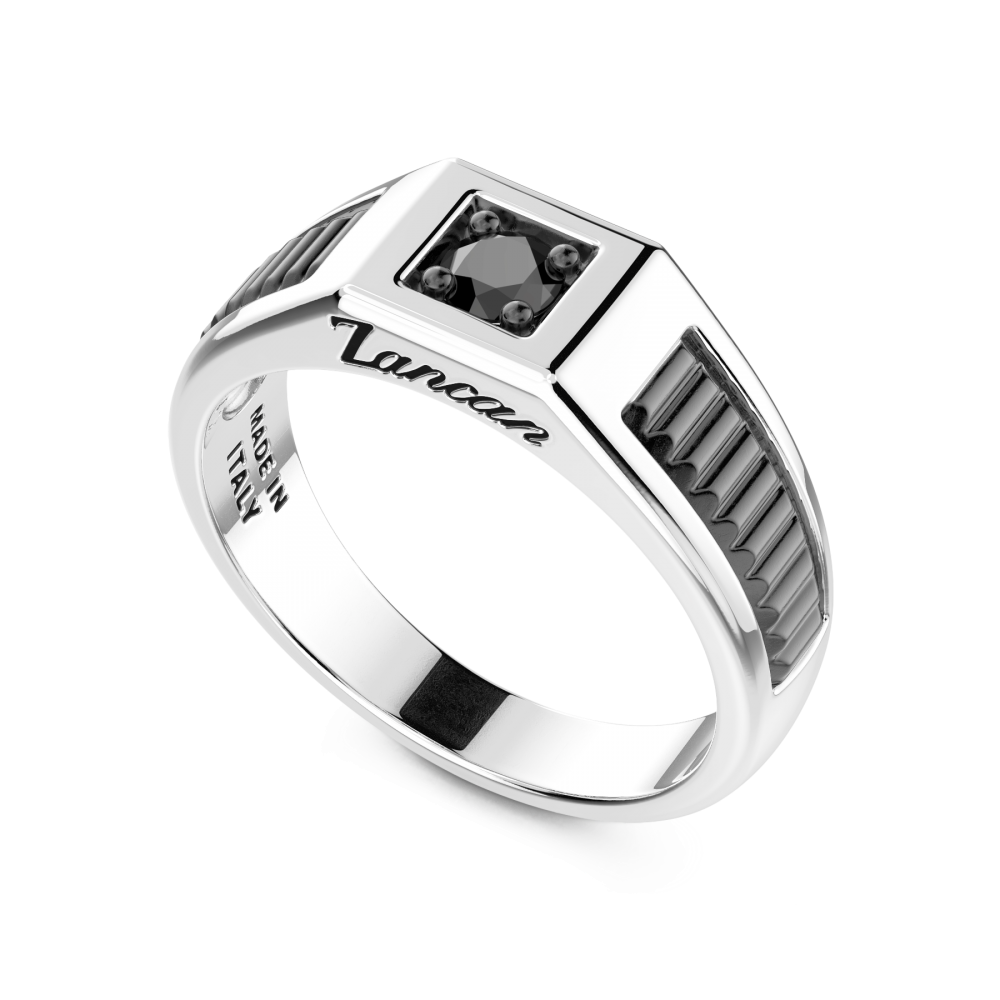 Anello chevalier Zancan in argento - ZANCAN