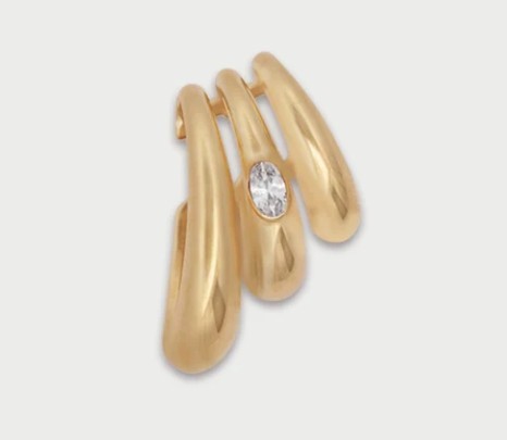 Earcuff Bold Oval Cut - RUE DES MILLE