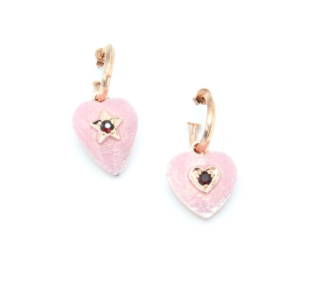 Orecchini Pendenti A Cuore Per San Valentino – Acrilico Rosa Con Messaggi D'Amore (Love You, Kiss Me, XOXO) – Regalo Romantico