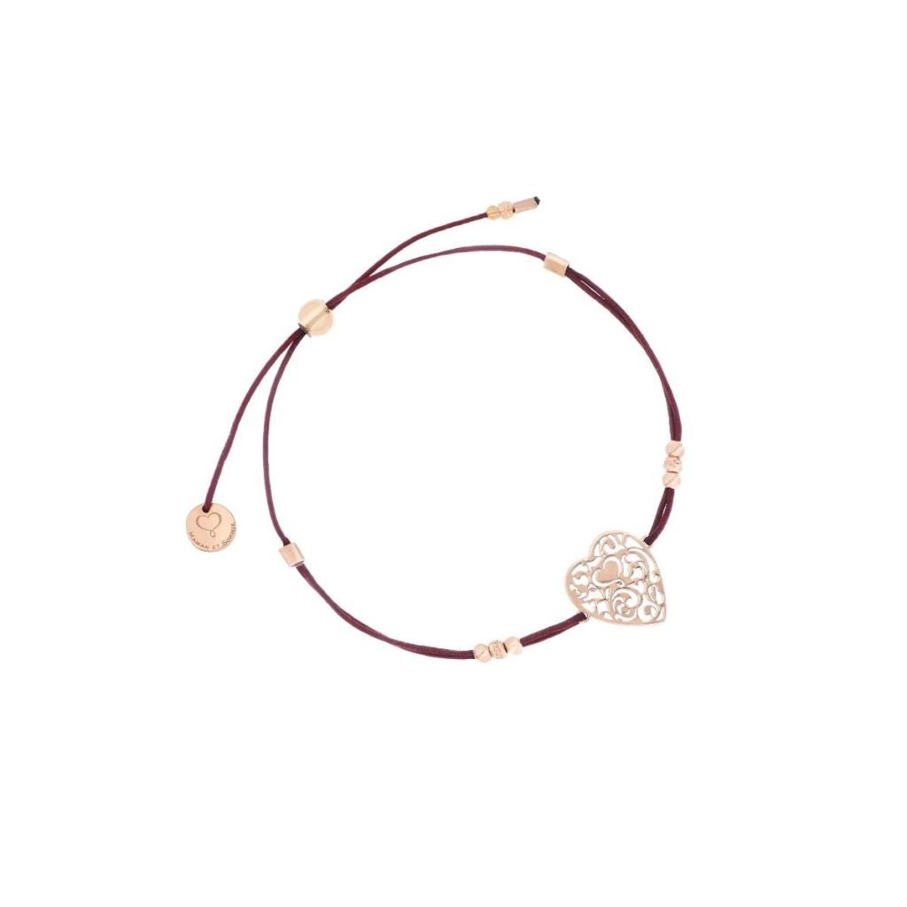 Bracciale Di Filo Maman Et Sophie Cuore Vittoriano - MAMAN ET SOPHIE