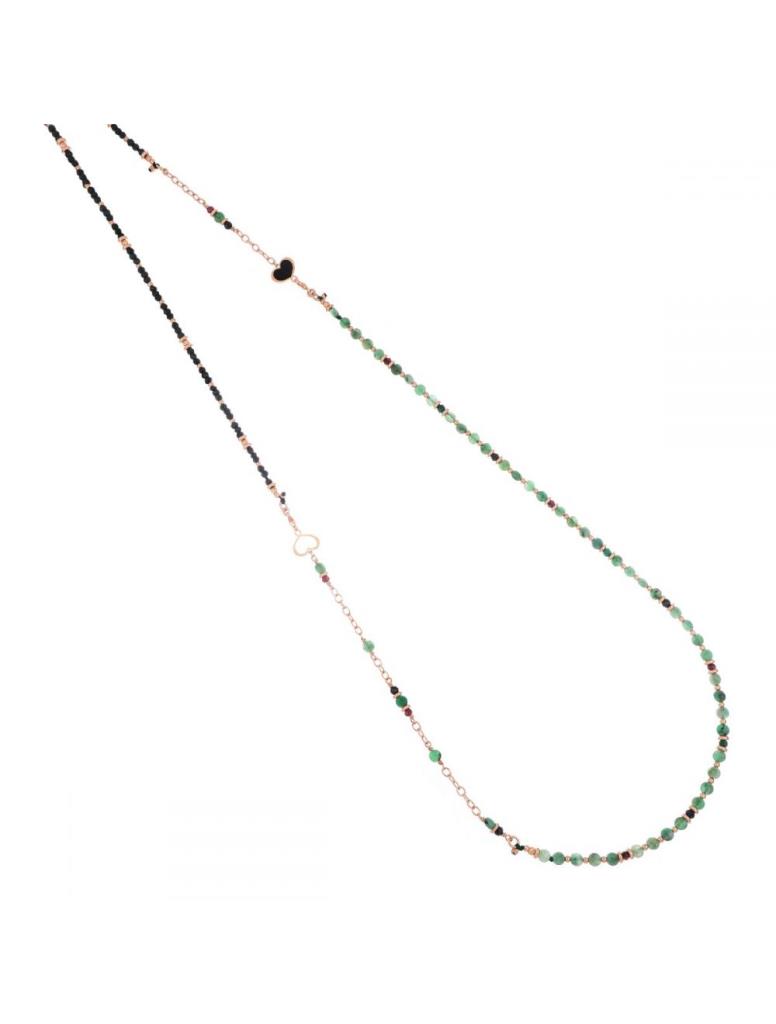 Collana-Bracciale Maman Et Sophie Double Smeraldi e Spinelli - MAMAN ET SOPHIE