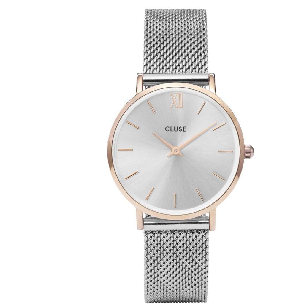 Minuit Mesh Rose Gold Silver/Silver - CLUSE