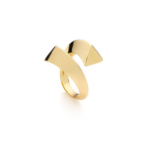 Anello Unoaerre Contrari&egrave; Dorato - UNOAERRE