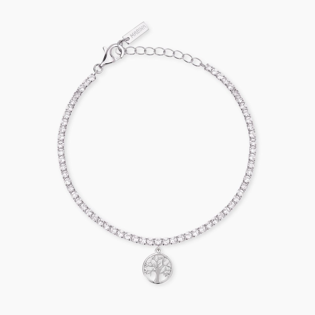 Bracciale tennis con ciondolo albero della vita ALBERO DELLA VITA - MABINA