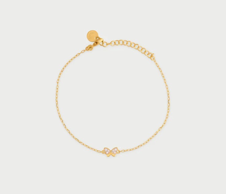 Braccialetto catena e farfalla - Fly&Shine - RUE DES MILLE