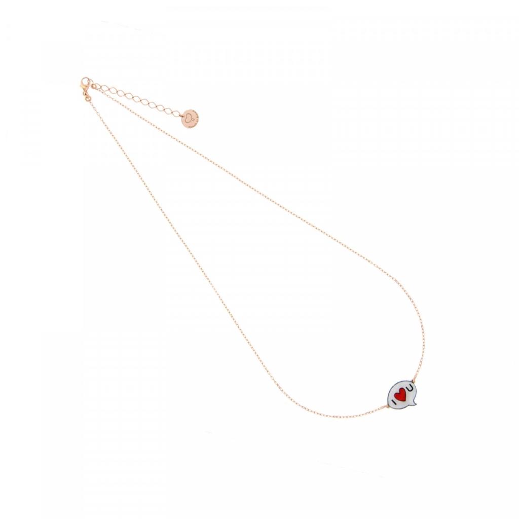 GIROCOLLO DI CATENA CON SOGGETTO SMALTATO PASSANTE - MISURA REGOLABILE - MAMAN ET SOPHIE