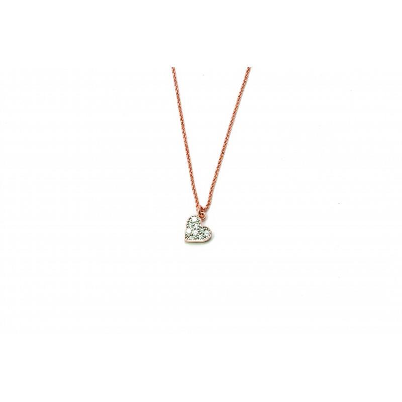 Collana Girocollo Rue Des Mille Pendente zirconi Bianchi - RUE DES MILLE